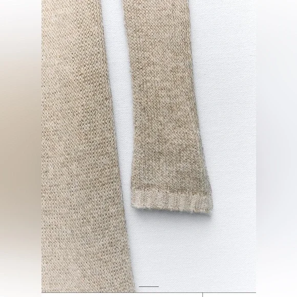 ZARA METALLIC THREAD KNIT MAXI DRESS - Picture 7 of 10